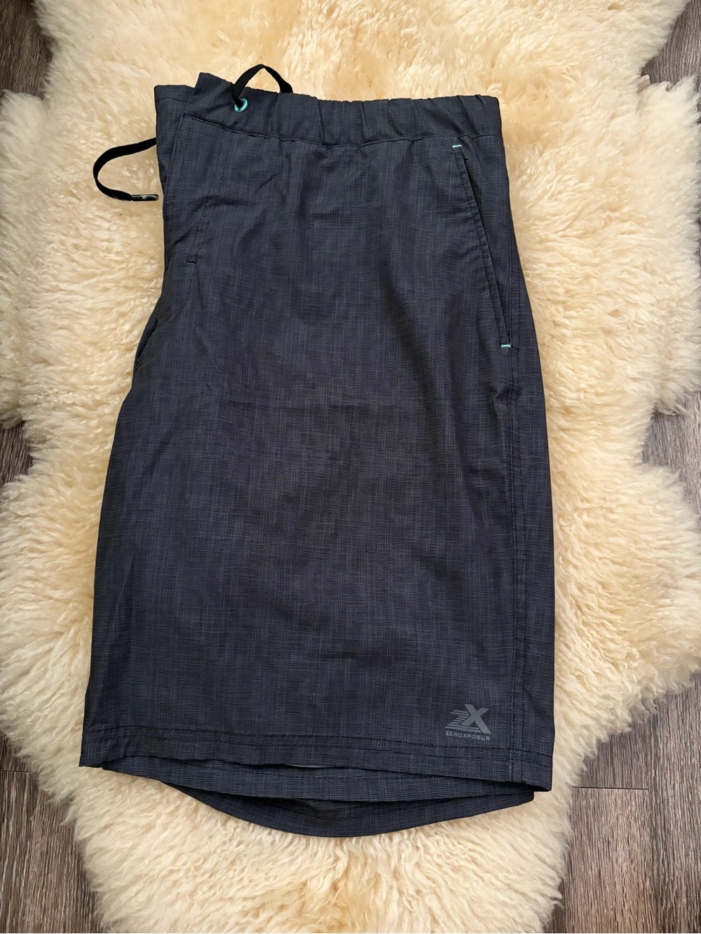 ZeroXposur Men's Dark Charcoal Swim Board Shorts